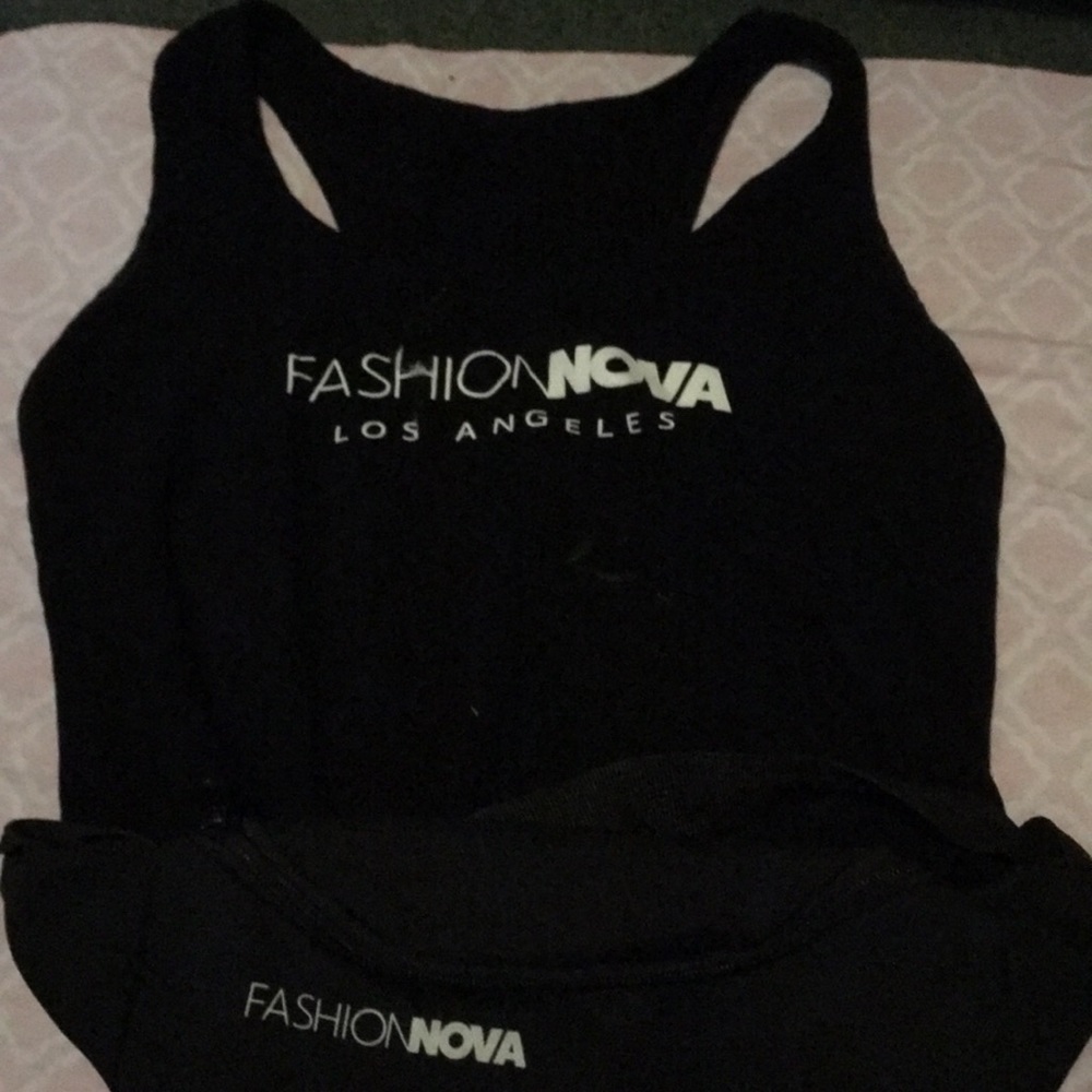 A fashion nova body suit and a  fannie pack.